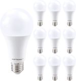 HOFTRONIC - Voordeelverpakking 10x E27 LED Lampen - 15 Watt - 1521 lumen - 6500K Daglicht wit licht - Grote fitting