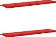 vidaXL Coussin de banc SOEST 2 pièces 100% Polyester Rouge 170 x 40 x 5 cm