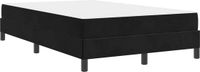 vidaXL Boxspringbed met matras, zwart, 120 x 190 cm, stof