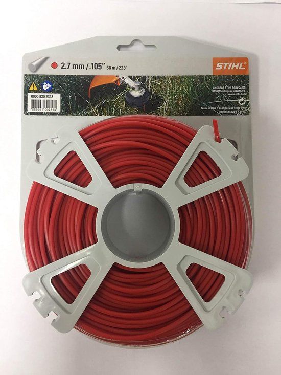 Stihl Accessoires Ronde maaidraad op rol | Ø2,7 x 65m | Rood