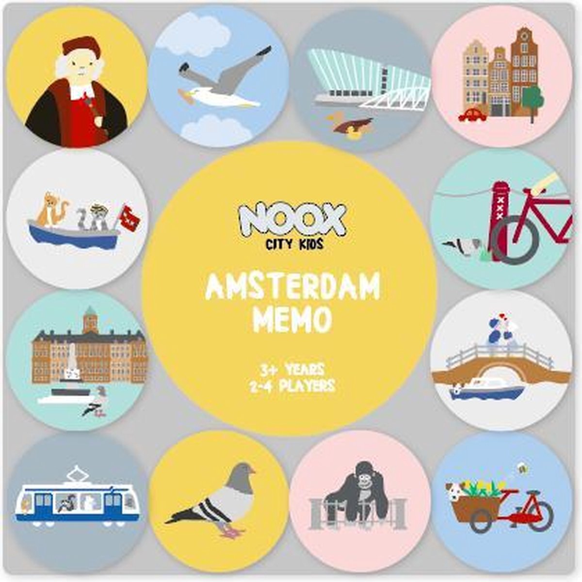 NOOX City Kids Memo Spel Amsterdam - gratis verzending