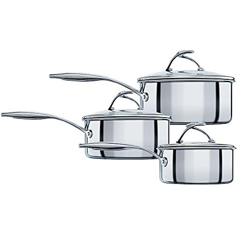 Circulon 70196 Steelpan Set - Roestvrij Staal - 3-delig