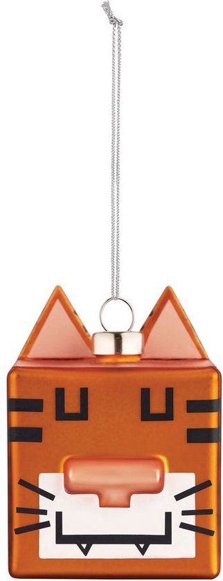 Alessi Kerstbal Le Palle Quadrate - Quadratigra - GJ02/13 - Oranje - 5 cm