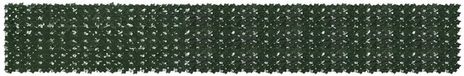 vidaXL Balkonscherm met bladeren Donkergroen 500 x 75 cm