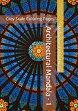 Architectural Mandala 1: Grey Scale Coloring Pages