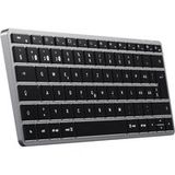 Satechi Slim X3 Bluetooth® Tastatur Schweiz, QWERTZ Anthrazit Multimediatasten, mit numerischer Tastatur, Beleuchtet