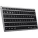 Satechi Slim X3 Bluetooth® Tastatur Schweiz, QWERTZ Anthrazit Multimediatasten, mit numerischer Tastatur, Beleuchtet