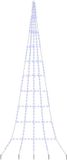 vidaXL - LED - Kerstboom - met - Grondspikes - Blauw - 511 - cm - Metaal