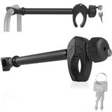 Merkloos Fietshouder - Framehouder fietsendrager - Aluminium - 45 cm - Met sleutelslot