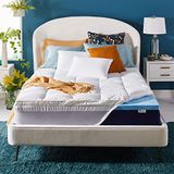 Sleep Innovations Dubbellaagse 10 cm traagschuim matrastopper, Queen Size, ultrazachte ondersteuning, 5 cm verkoelend gel traagschuim plus 5 cm donzige kussenhoes