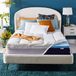 Sleep Innovations Dubbellaagse 10 cm traagschuim matrastopper, Queen Size, ultrazachte ondersteuning, 5 cm verkoelend gel traagschuim plus 5 cm donzige kussenhoes