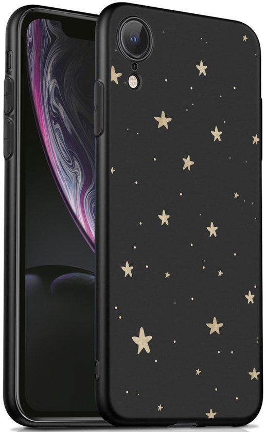 imoshion Hoesje - Geschikt voor Apple iPhone XR - Design hoesje - Stars Gold