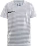 Craft Pro Control Stripe Jersey Jr 1906700 - White/Silver - 146/152