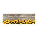 PENSIERI DELICATI Tapijtloper 52 x 250 cm, katoen/PVC, Zonnebloem, machinewasbaar
