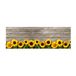 PENSIERI DELICATI Tapijtloper 52 x 250 cm, katoen/PVC, Zonnebloem, machinewasbaar