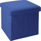 Intirilife Opvouwbaar krukje 38x38x38 cm SEA BLUE