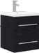 vidaXL Wastafelkabinet Zwart Eiken 41 x 38,5 x 48 cm