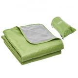 VEVOR Campingdeken, grote warme stadiondeken, waterdicht en winddicht, polyester-fleece, vlamvertragend, ideaal voor outdoor, picknick, wandelen, evenementen, reizen, 2 m x 1,5 m, legergroen