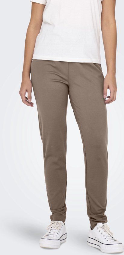 ONLY ONLPOPTRASH LIFE EASY COL PANT PNT - Women's Tapered Fit Trousers - Fossil - W25/L32