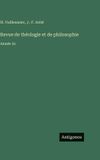 Revue Antigonos Verlag Revue de théologie et de philosophie Hardcover