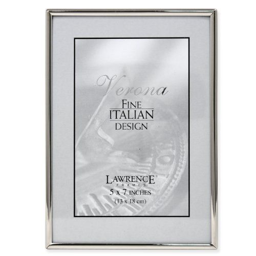Lawrence Frames Simply Metal Picture Frame - 5 x 7 Inch - Zilver