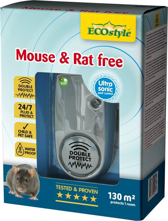 ECOSTYLE Mouse & Rat free X-tra (tot 130 m²)