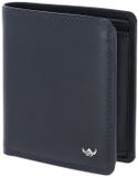 Golden Head Leren portemonnee Polo RFID Protect Scheintasche 1129 Marineblau