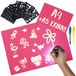 Magisch BONNYCO Magisch Tekenbord Roze A4 + A5, 6 Stencils, 2 Lichtgevende Stiften | Meisjes Speelgoed 3 4 5 6 7 8 9 Jaar | Lichtgevend Bord Kinderspeelgoed, Meisjes Geschenken Verjaardag Sinterklaas Kerstmis