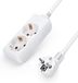 Aigostar 20MNX Stekkerdoos - 2-voudig - 3 meter - Wit