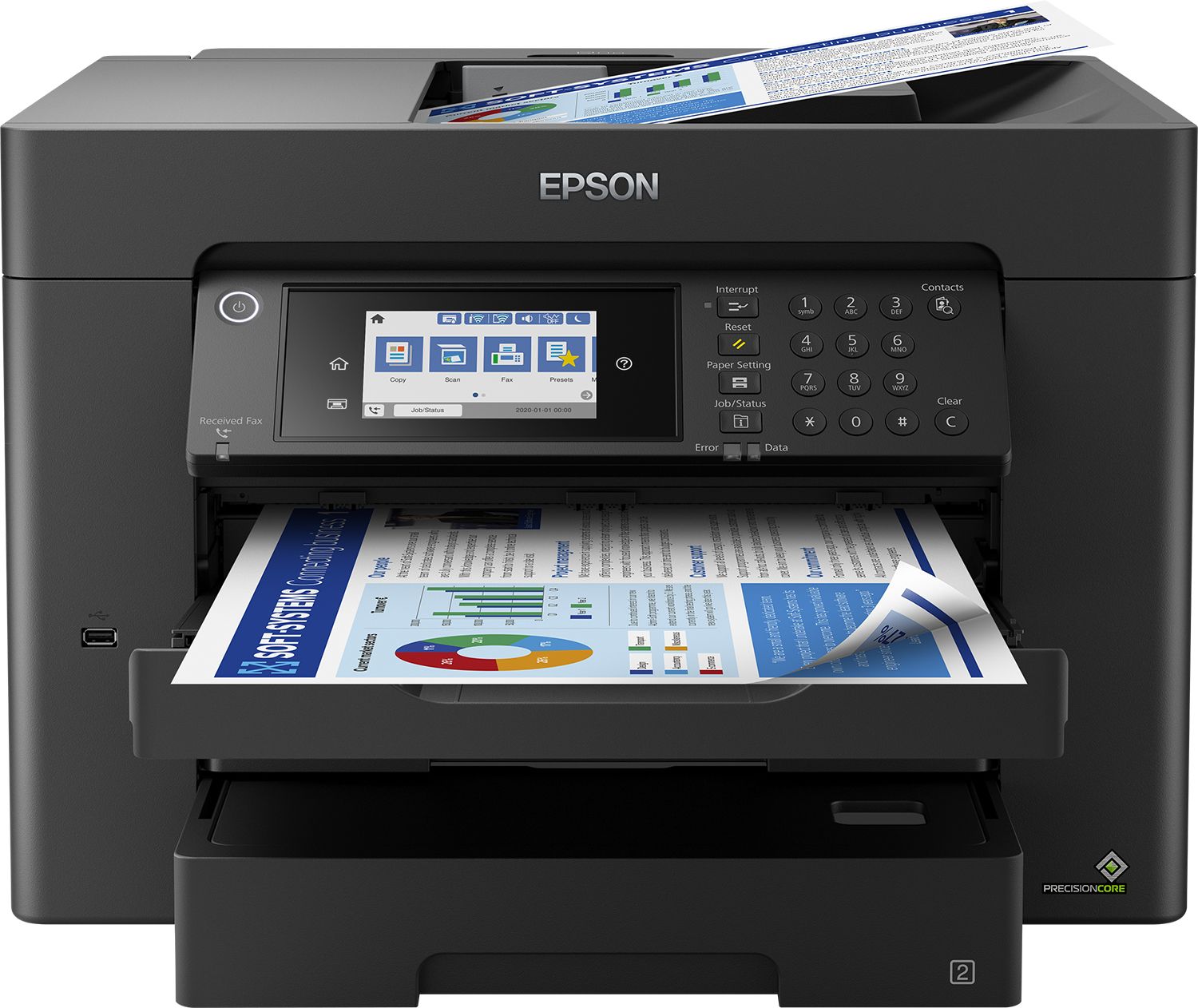 Epson WorkForce Pro WF-7840DTWF - Multifunctionele Inkjetprinter - A3 - Kleur - Duplex - ADF - WiFi