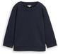 Tom Tailor - Boxy fit sweatshirt met 7/8-mouwen - Maat M - sky captain blue