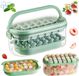 Ibenzoa® Bac à glaçons avec doubles options de forme pour cocktails et boissons, sans BPA, 54 compartiments, couvercle inclus