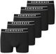 Schiesser 5PACK Shorts zwart - 95/5 Heren Onderbroek