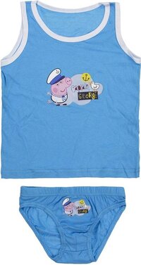 Peppa Pig blauw ondergoedsetje maat 116/128