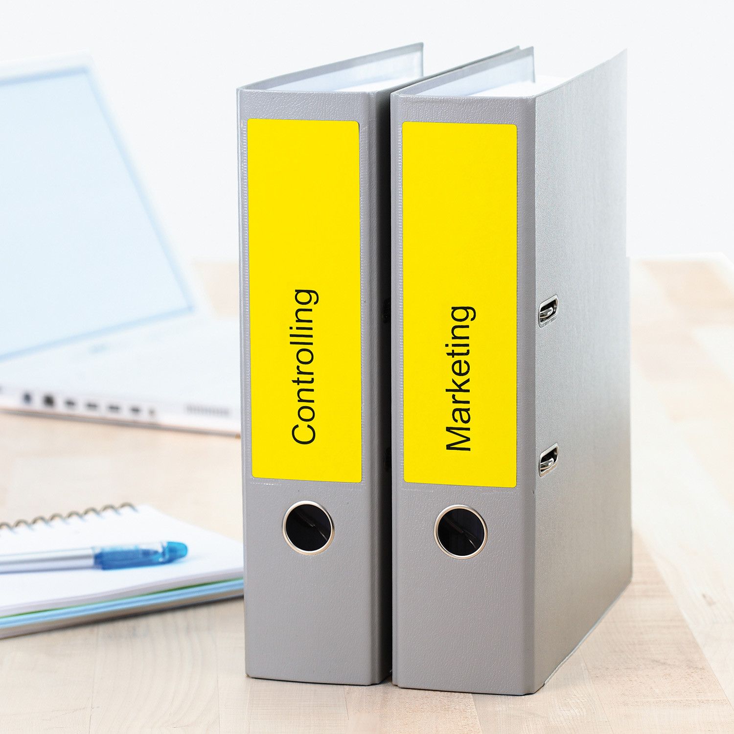 HERMA File labels A4 192x61 mm yellow paper matt opaque 80 pcs.