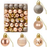 vidaXL Kerstballenset - 150 stuks - Roségoud - 3 cm - Polystyreen