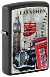 Zippo Stormaansteker, ventilatoren, geborsteld chroom, tweekleurige autogravure, navulbaar, herbruikbaar, windbestendig design, cadeaudoos, gemaakt in de VS