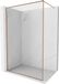 Mexen Kioto-F Paroi de douche Walk-in avec cadre 120 x 202 cm, transparent 8 mm, cuivre brossé