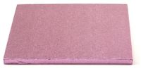 Decora 0931811 Taartstandaard Roze Vierkant 25 cm