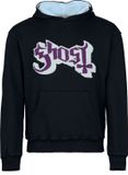 Ghost Logo Heren Trui met capuchon - zwart/blauw - M