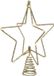Decoris Kaemingk B.V. Kerstboom ster piek/topper met LED verlichting warm wit 25 cm met 20 lampjes