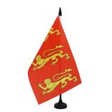 AZ FLAG Tafelvlag Koning Richard I van Engeland 21x14 cm Plastic Voet