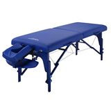 Master Massage Monclair mobiele massagetafel, inklapbaar, 71 cm, imperiaal blauw