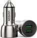 Ugreen Autolader Snellader 2x USB-A 36W (QC 4.0) Grijs