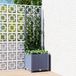 Maison Exclusive - Pot de plante de jardin avec treillis, bleu-gris, 40 x 40 x 136 cm, PP