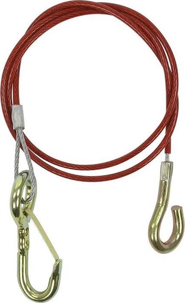 ProPlus Breekkabel Voor Oplooprem 100 Cm Rood Met Haak