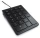 Clavier numérique USB avec 22 touches et 10 touches multifonctions, conception de clavier inclinée, antidérapant, 2 LED bleues, câble de 1,5 mètre, convient aux ordinateurs portables et aux PC, noir