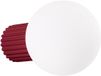 Sollux Lighting Wandlamp HALO Bordeauxrood Aluminium/Glas IP44