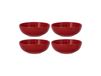 Scandi Living Bol Dots 60cl Lot de 4 Rouge