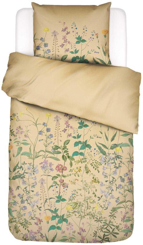 Essenza Augustina Dekbedovertrek Yellow straw - Eenpersoons – 140x200/220 cm